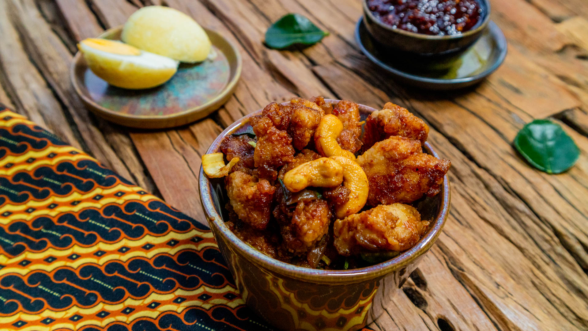 Ayam Cashew (Kip met cashewnoten)